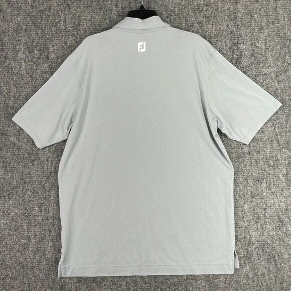 FootJoy Polo Shirt Mens XL Gray Golf Performance Tech Hilton-Head Clubhouse Fair - Picture 2 of 8